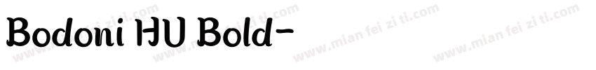 Bodoni HU Bold字体转换